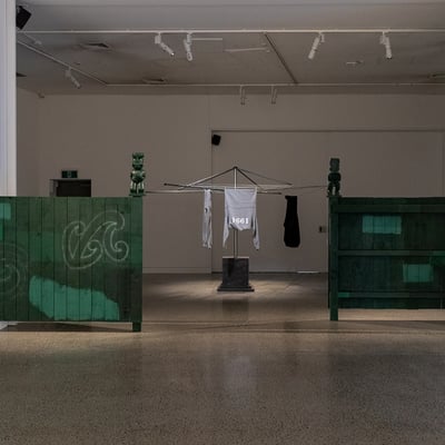 Boy, Away From Home by Chevron Hassett at CoCA - Centre of Contemporary Art Toi Moroki
