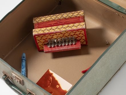 Traveling cases, found photographs and other puzzles